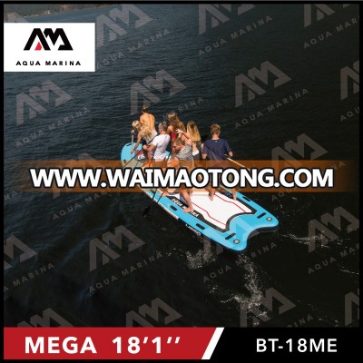 Mega 18'1" inflatable big stand up paddle board for big team ISUP